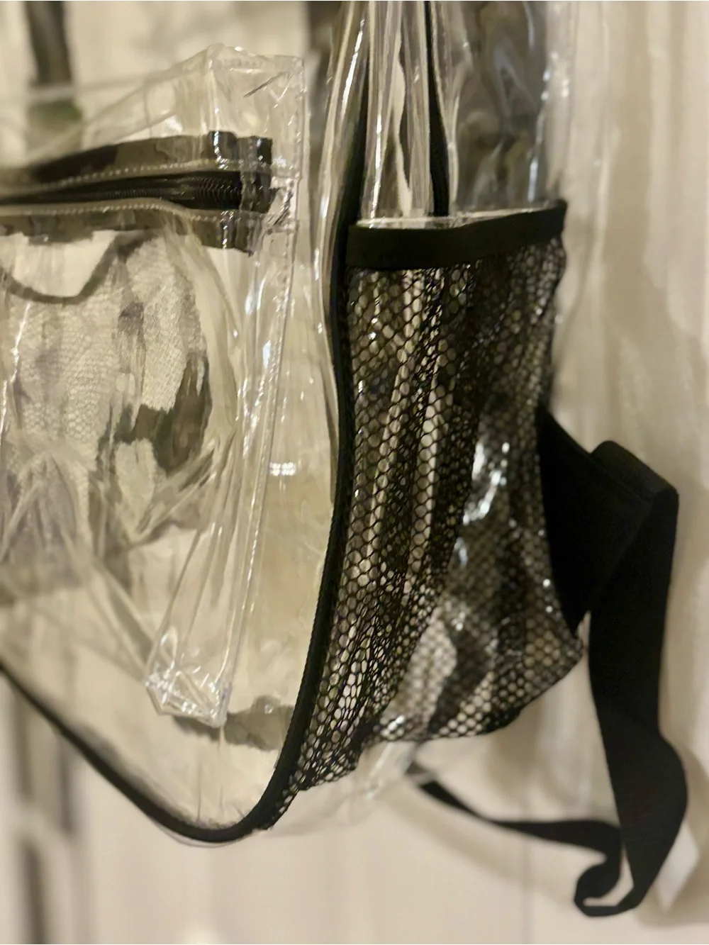 NEW Clear Backpack with Black Trim